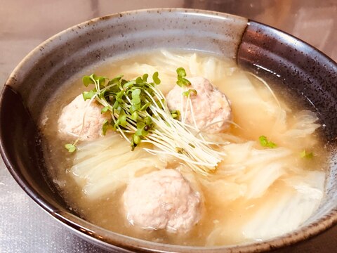 鶏団子と白菜のトロトロ煮